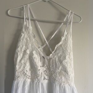 White bohemian dress